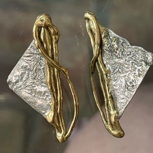Silver and Gold Toned Earrings